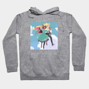 witch and catgirl Hoodie